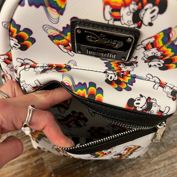 Disney Loungefly Mickey Pride Backpack - Picture 5 of 12